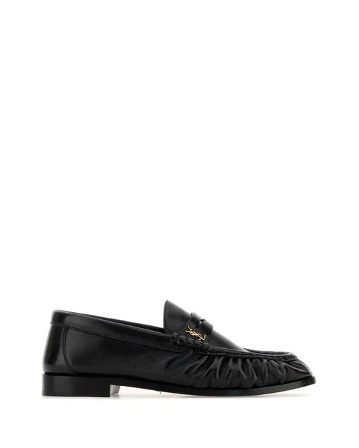 Saint Laurent Black Moccasters