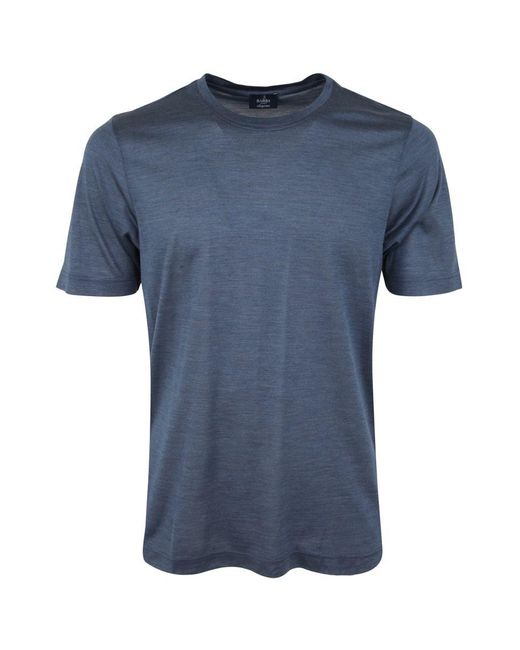 Barba Napoli Blue Silk T-shirt Clothing for men