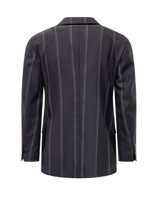 Gabriele Pasini Blue Pinstripe Suit For for men