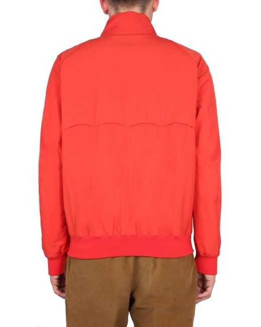 Baracuta Red Technical Fabric Jacket for men