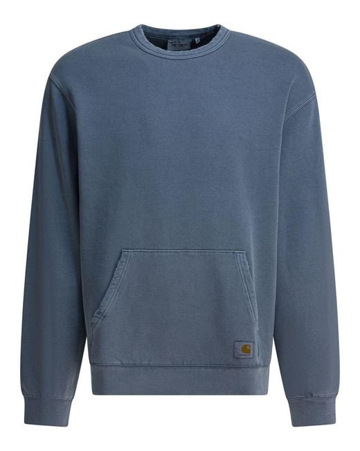 Carhartt Blue "Torion Seat" Crewneck Sweatshirt for men