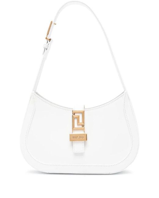 Versace White Small Hobo Bags