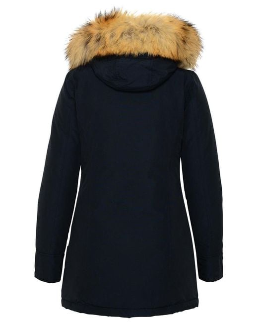 Woolrich Blue Arctic Nylon Parka
