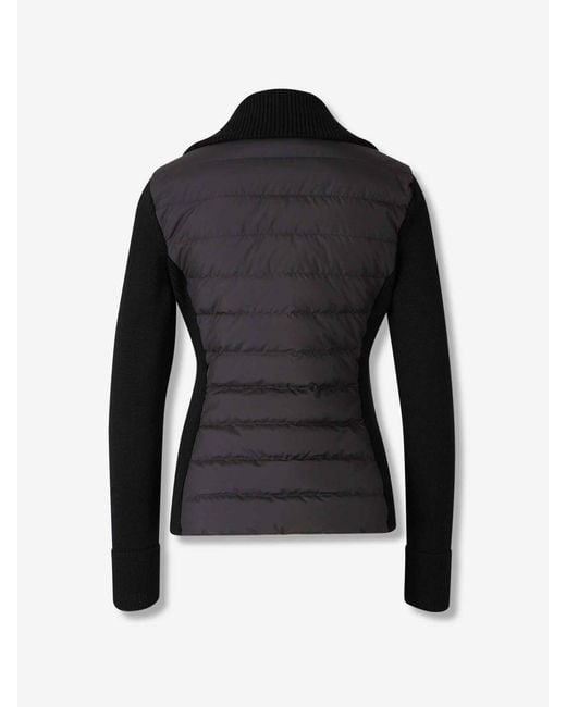 Moncler Black Padded Zip Cardigan