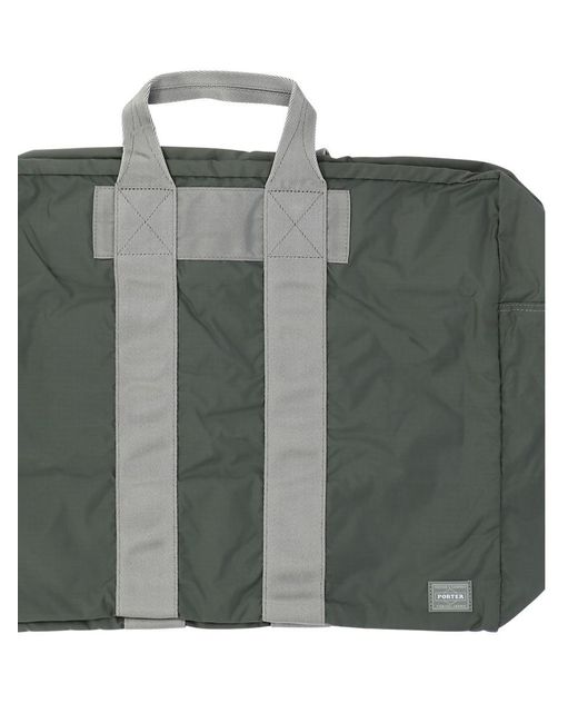 Porter-Yoshida and Co Gray "Flex 2-Way" Duffle Bag for men