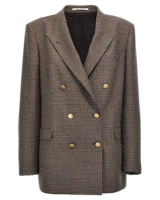 Tagliatore Brown Jasmine Wool Double-Breasted Jacket