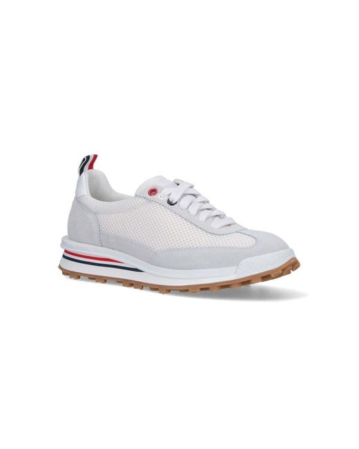Thom Browne White "tech Runner" Sneakers
