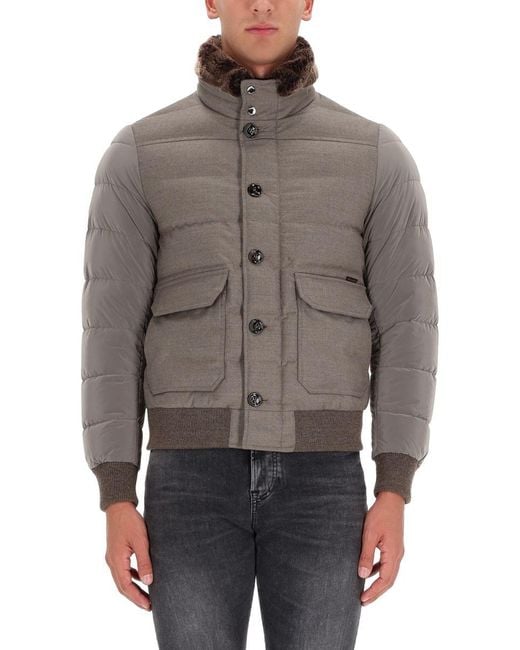 Moorer Gray "Fantoni-Osl" Jacket for men
