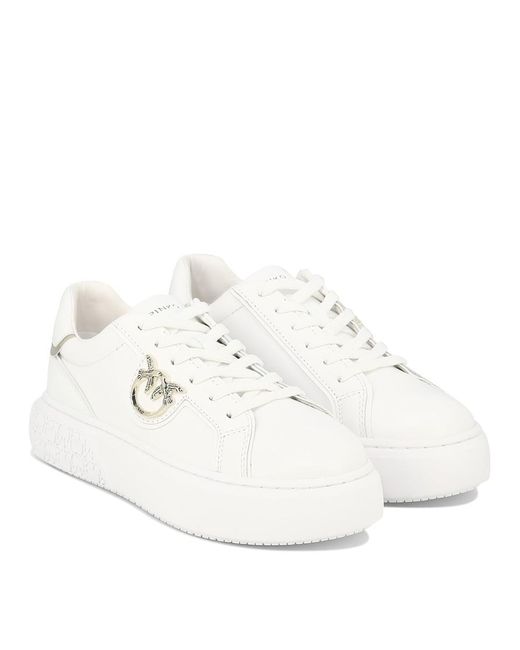 Pinko White "yoko" Sneakers