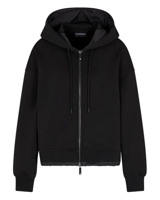 EA7 Black Cotton Blouson Jacket
