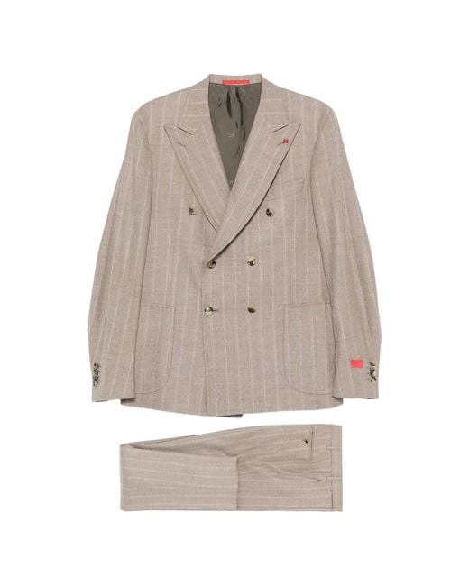 Isaia Gray Suits for men