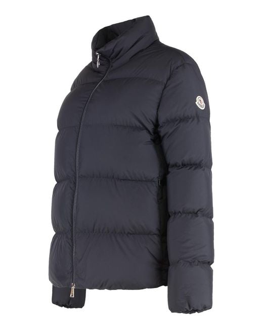 Moncler Blue Mauzun Short Down Jacket