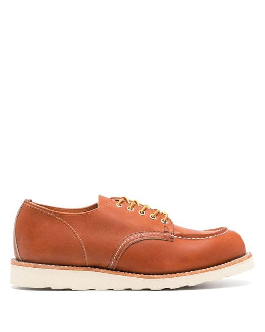 Red Wing Brown Wing Shoes Moc Oxford Leather Brogues for men