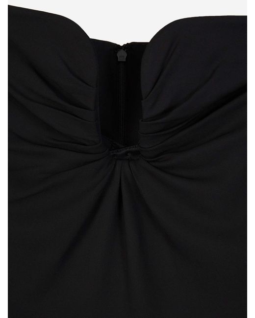 Roland Mouret Black Cady Midi Dress
