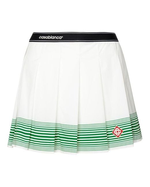 Casablancabrand Green Polyamide Blend Miniskirt