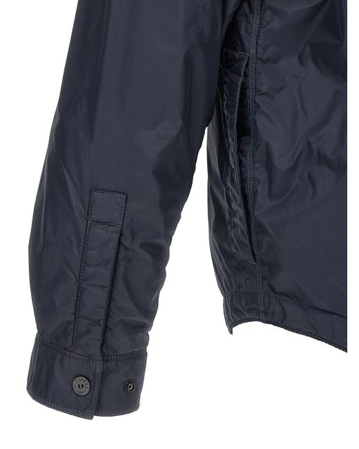 Stone Island Blue 'Garment Dyed Crinkle Reps Ny' Jacket for men