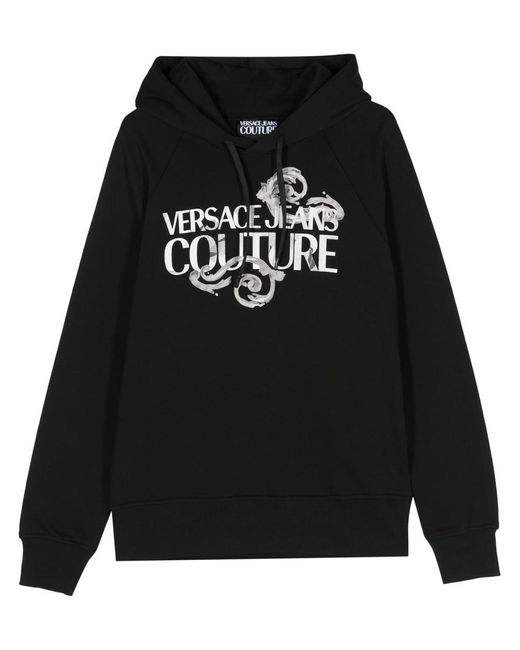 Versace Black Rx Logo Baroque Sweatshirts for men