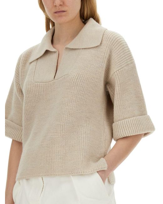 Margaret Howell Natural Knitted T-shirt