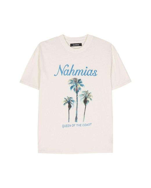 NAHMIAS White T-Shirts for men