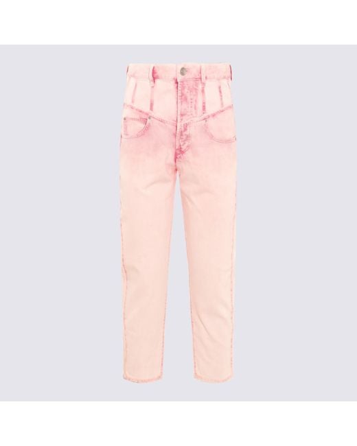 Isabel Marant Pink Cotton Oliviani Jeans