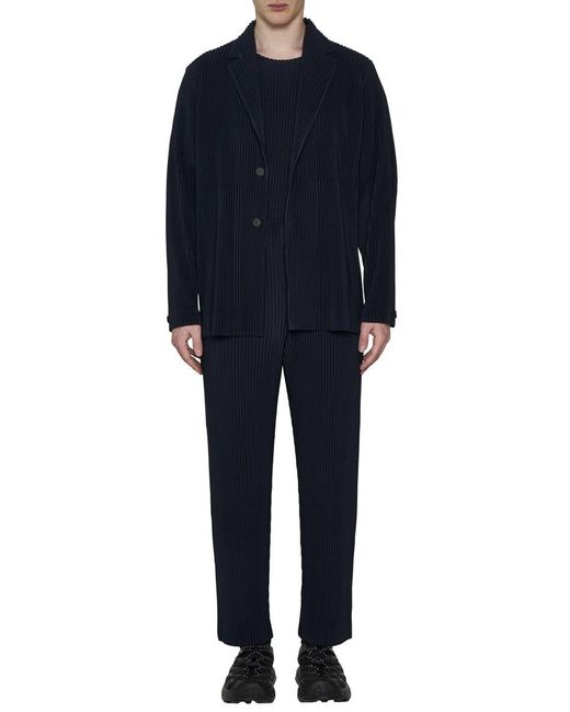 Homme Plissé Issey Miyake Blue Homme Plisse Issey Miyake Jackets for men
