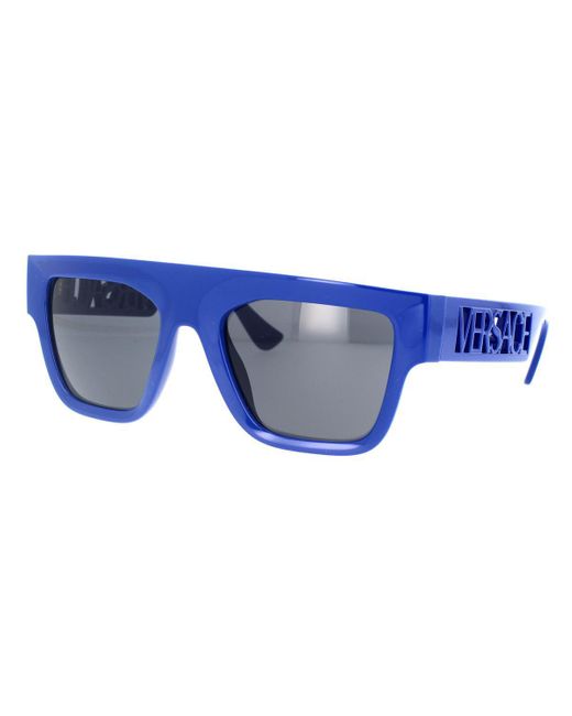 Versace Blue Ve 4430u 529487 53mm Rectangle Sunglasses for men