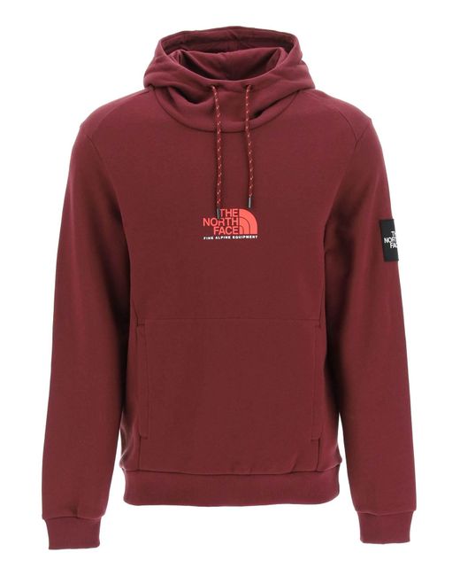 The North Face Fleece Fine Alpine Hoodie in Red for Men - Save 72 