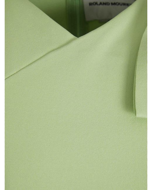 Roland Mouret Green Bow Midi Dress