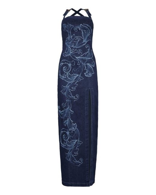 Versace Jeans Couture Women's Blue Denim Dress