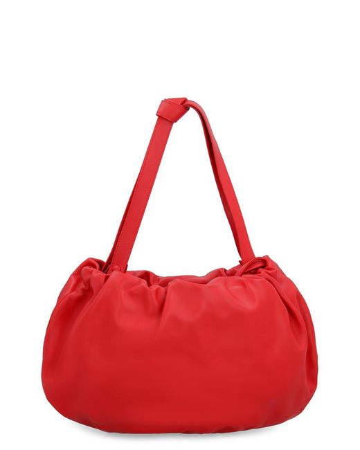 Bottega Veneta Red The Bulb Leather Bag