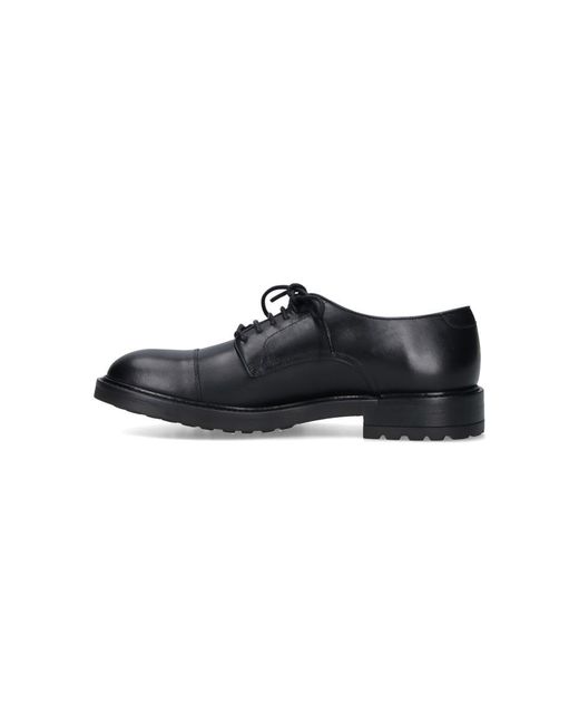 Alexander Hotto Black Flat Shoes for men