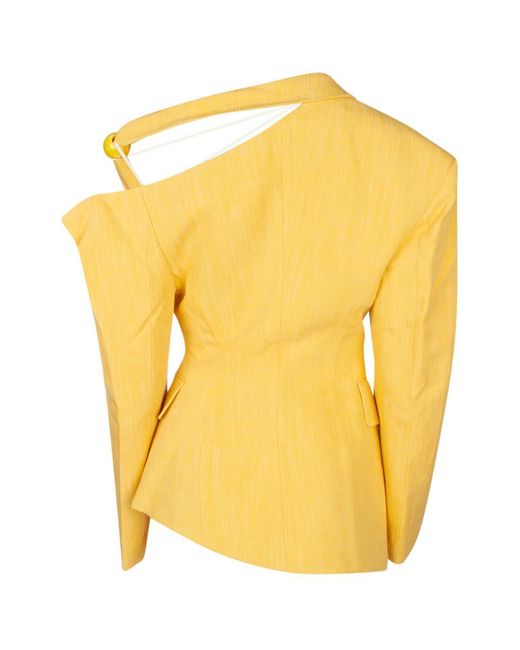Jacquemus Yellow La Veste Baska Jacket