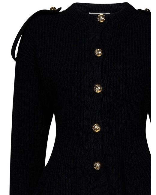 Alexander McQueen Black Sweaters