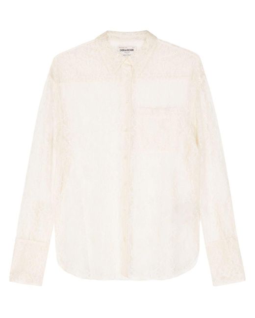 Zadig & Voltaire White Tyrone Lace
