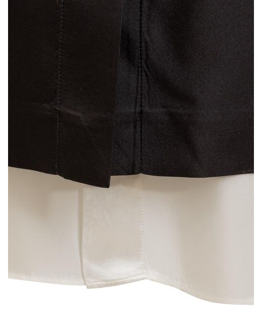 Peter Do Black Tailored Maxi Skirt