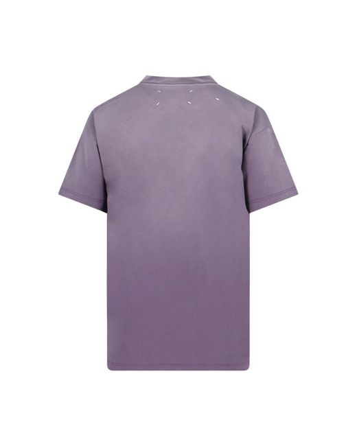 Maison Margiela Purple Reverse Logo T-shirt