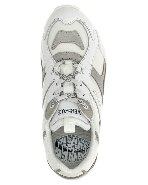 Versace White 'Galaxia' Sneakers
