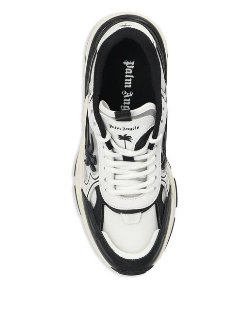 Palm Angels White Pa 4 Leather Sneakers Shoes