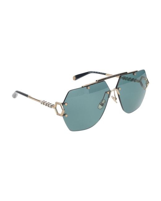 Philipp Plein Blue Sunglasses