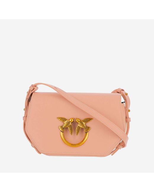 Pinko Mini Love Click Exagon Bag in Pink | Lyst