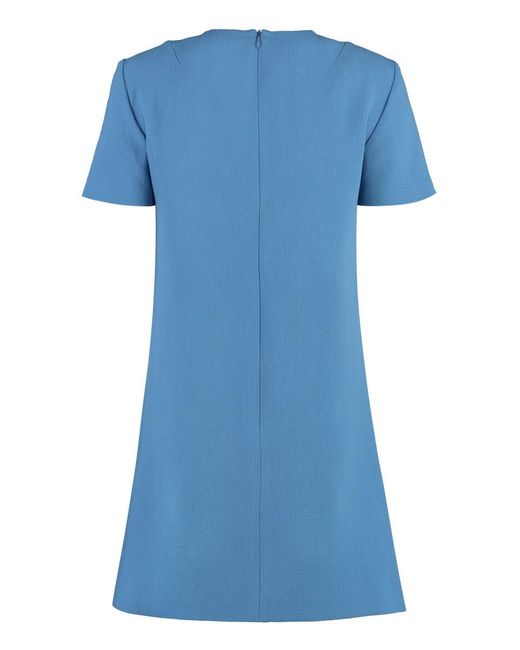 Etro Blue Virgin Wool Dress