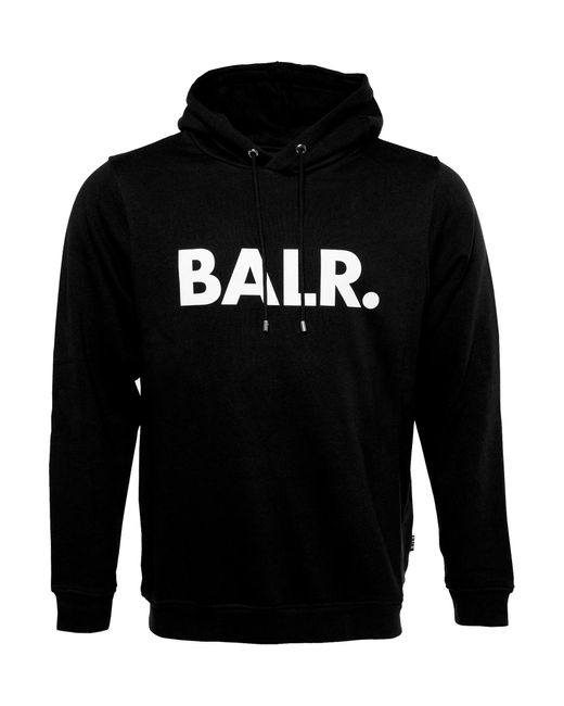 BALR Cotton Brand Straight Hoodie Men Black for Men | Lyst