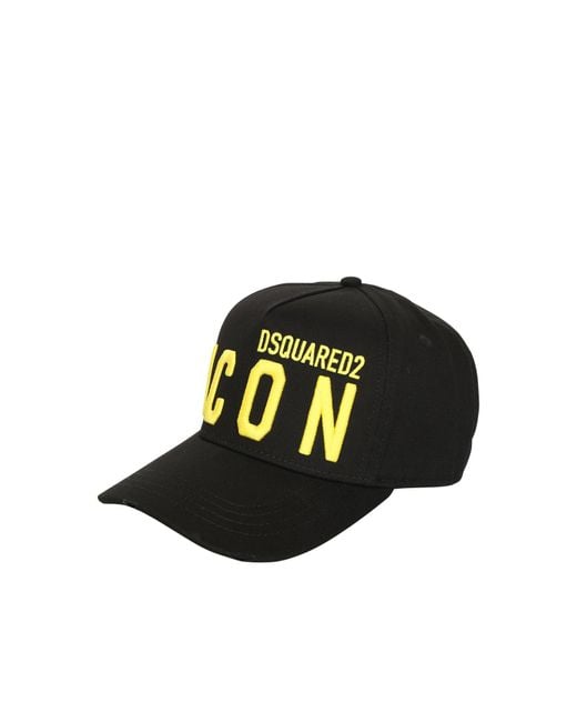DSquared² Cotton Hat With Icon Logo By Dsquared 2 in Black for Men Lyst Canada