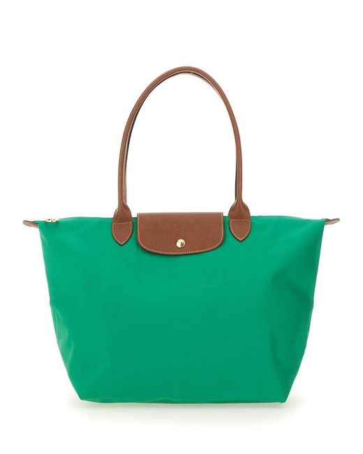 Longchamp Green Le Pliage Large Bag