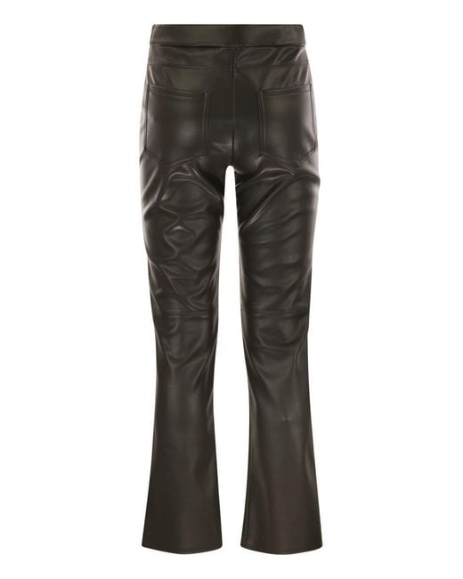 Max Mara Gray Sublime - Coated Fabric Trousers