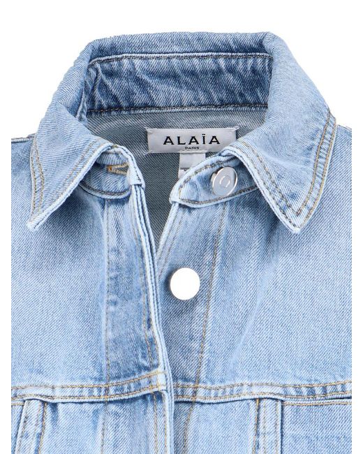 Alaïa Blue Denim Jacket
