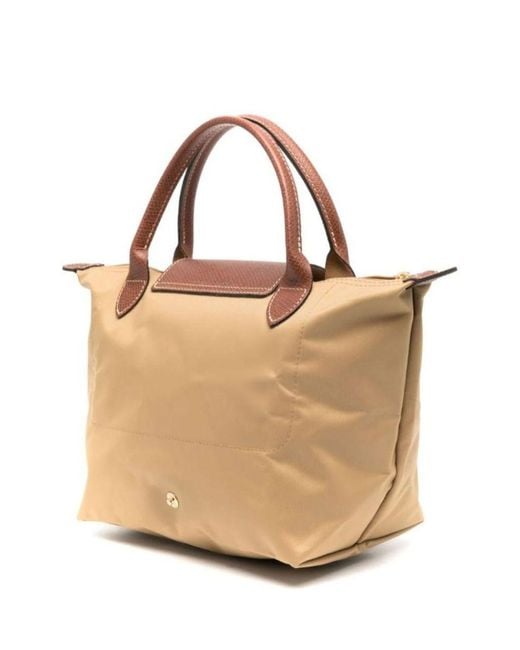 Longchamp Natural 'Le Pliage S' Handbag With Engraved Logo