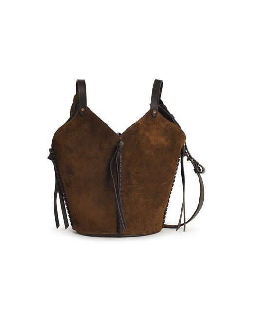 Isabel Marant Brown 'Tampa' Mini Bucket Bag
