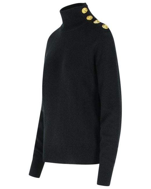 Balmain Black Turtleneck Sweater