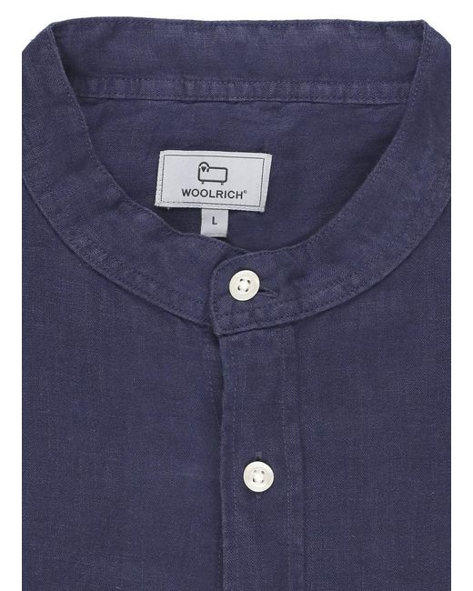 Woolrich Shirts in Blue for Men | Lyst